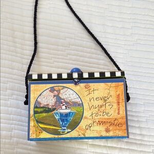 G Gunter Wood Box bag